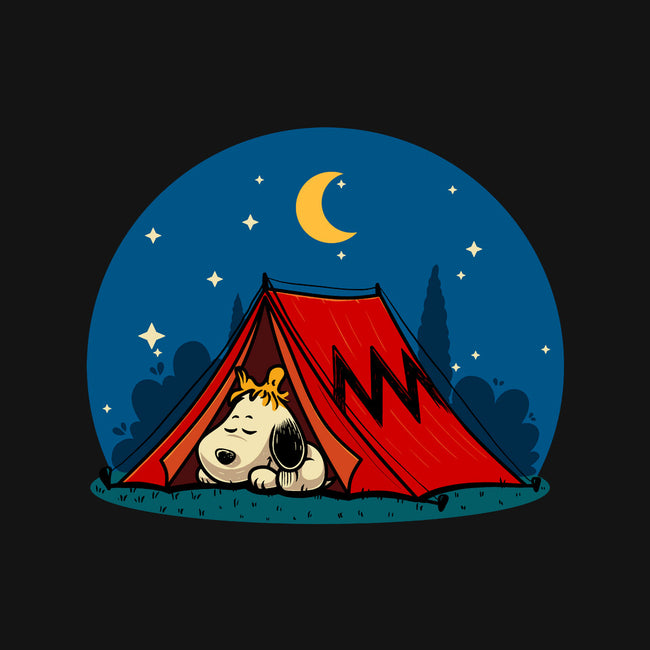 Beagle Camping-None-Stretched-Canvas-erion_designs