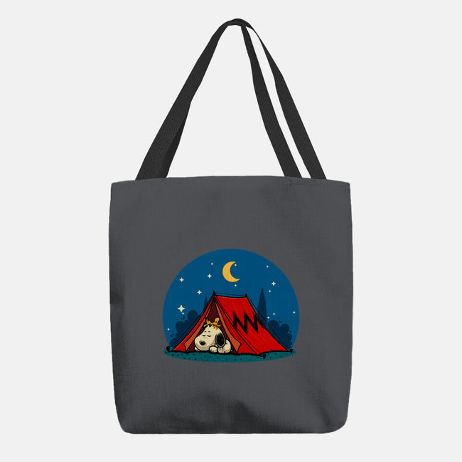 Beagle Camping-None-Basic Tote-Bag-erion_designs