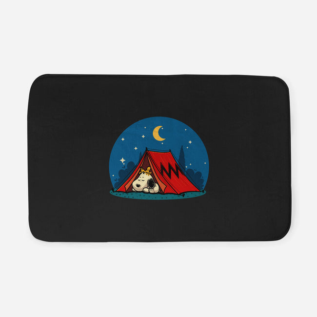 Beagle Camping-None-Memory Foam-Bath Mat-erion_designs