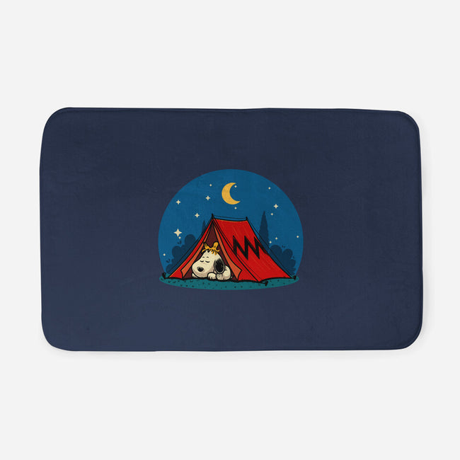 Beagle Camping-None-Memory Foam-Bath Mat-erion_designs