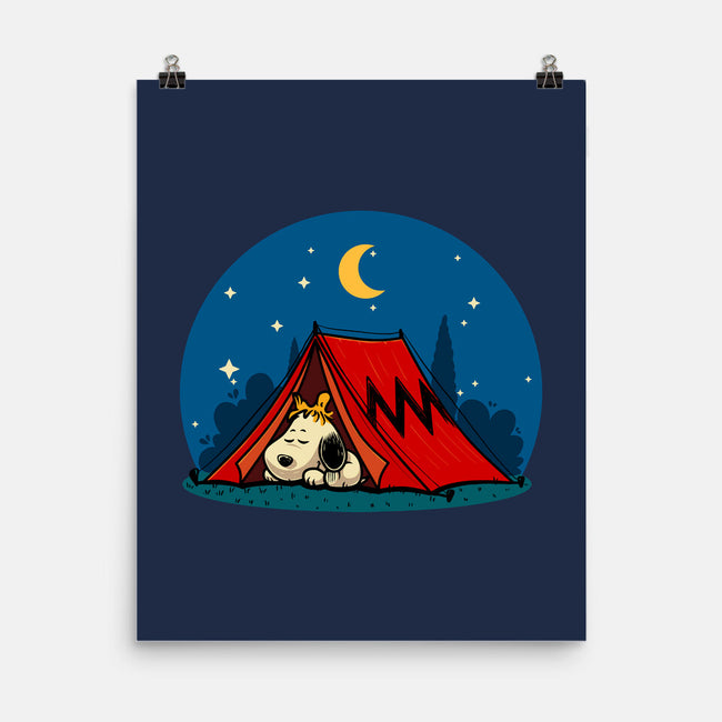 Beagle Camping-None-Matte-Poster-erion_designs