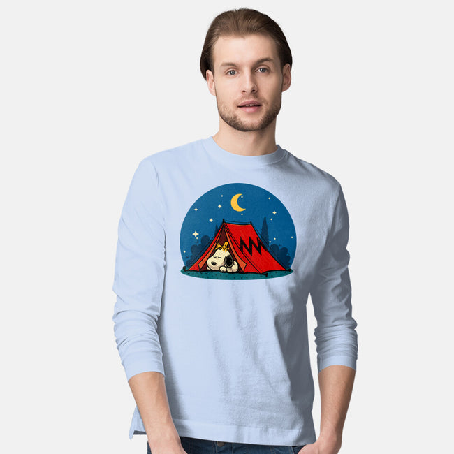 Beagle Camping-Mens-Long Sleeved-Tee-erion_designs