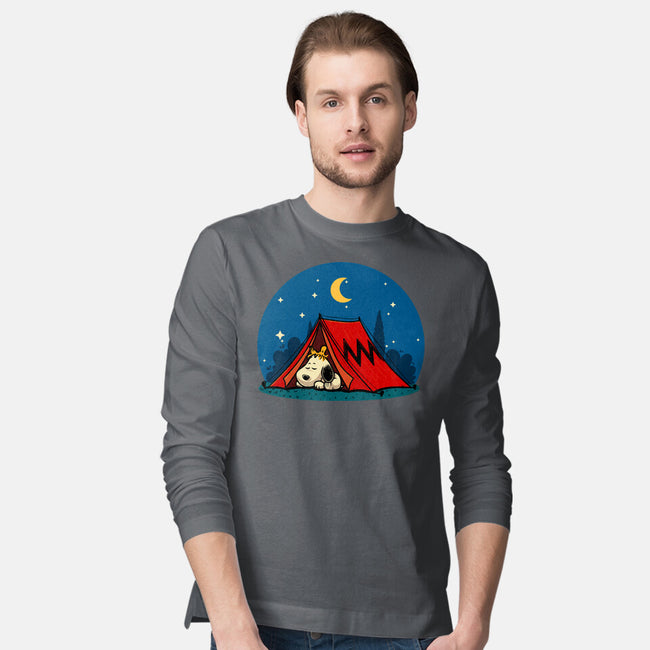 Beagle Camping-Mens-Long Sleeved-Tee-erion_designs