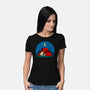 Beagle Camping-Womens-Basic-Tee-erion_designs