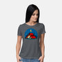 Beagle Camping-Womens-Basic-Tee-erion_designs