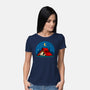 Beagle Camping-Womens-Basic-Tee-erion_designs