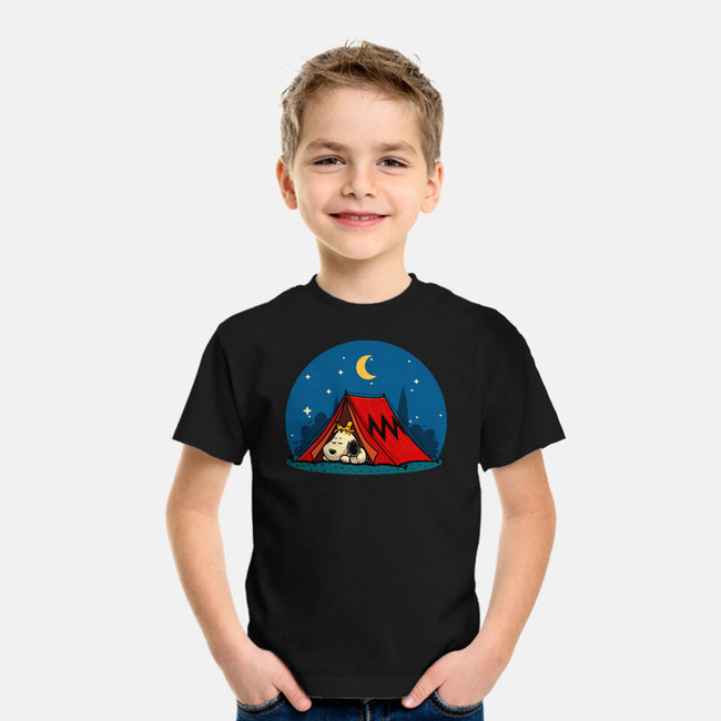 Beagle Camping-Youth-Basic-Tee-erion_designs