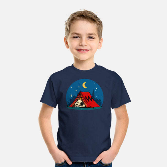 Beagle Camping-Youth-Basic-Tee-erion_designs