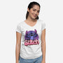 Stitch-Womens-V-Neck-Tee-Astrobot Invention