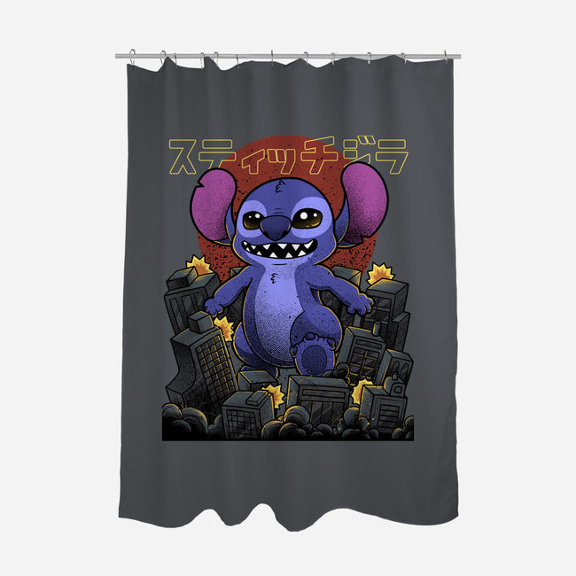 Stitchzilla-None-Polyester-Shower Curtain-Astrobot Invention