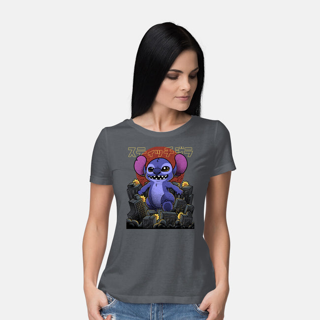 Stitchzilla-Womens-Basic-Tee-Astrobot Invention