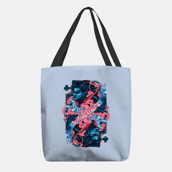 Teleportation Card-None-Basic Tote-Bag-glitchygorilla