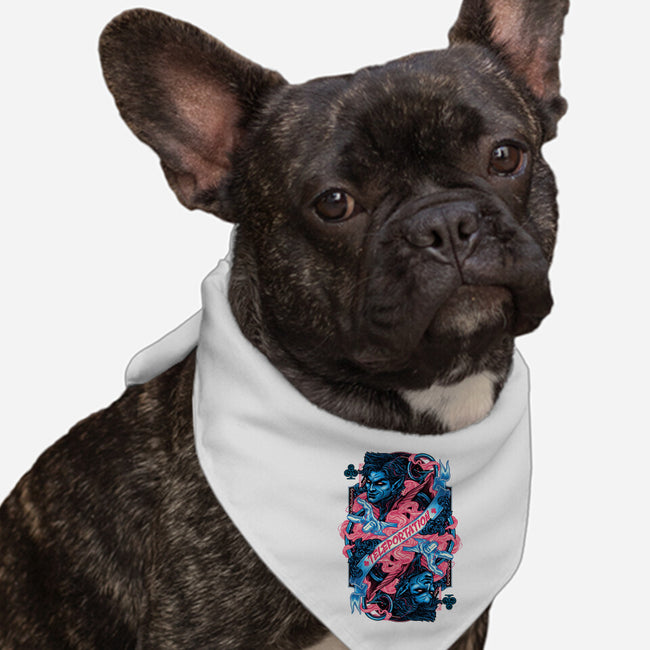 Teleportation Card-Dog-Bandana-Pet Collar-glitchygorilla