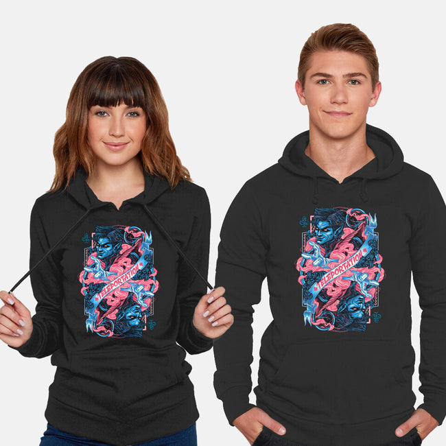 Teleportation Card-Unisex-Pullover-Sweatshirt-glitchygorilla