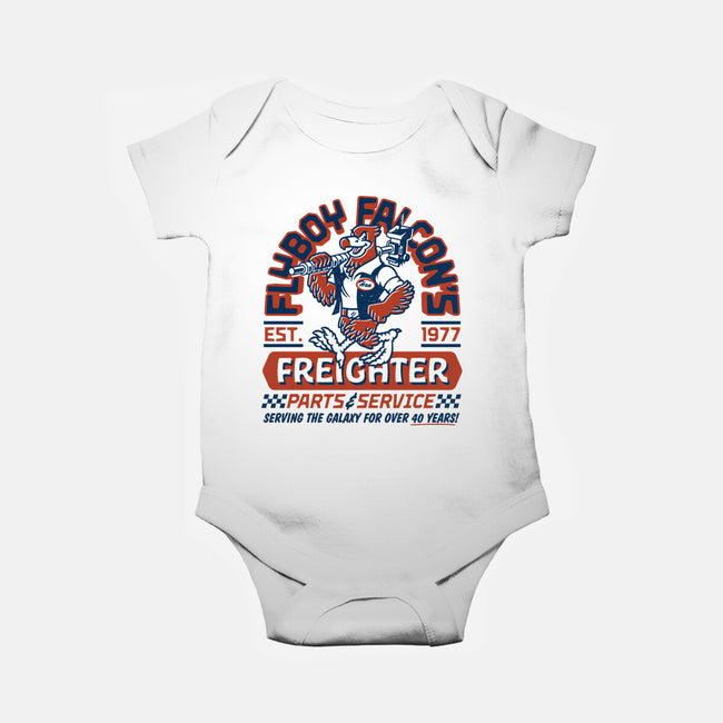 Flyboy Falcon-Baby-Basic-Onesie-Wheels