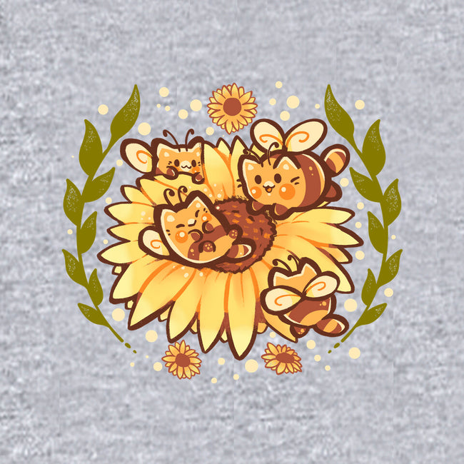 Sunflower Cat Bee-Mens-Basic-Tee-TechraNova