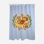 Sunflower Cat Bee-None-Polyester-Shower Curtain-TechraNova