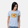 Sunflower Cat Bee-Womens-Basic-Tee-TechraNova