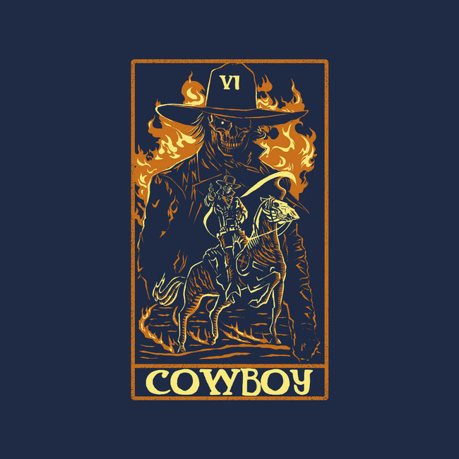 Cowboy Tarot Card-Womens-V-Neck-Tee-naomori