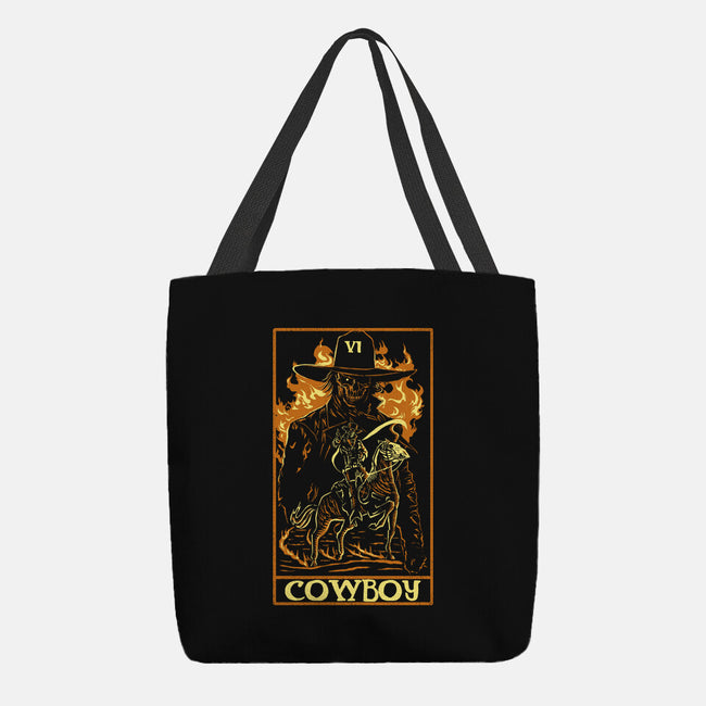 Cowboy Tarot Card-None-Basic Tote-Bag-naomori