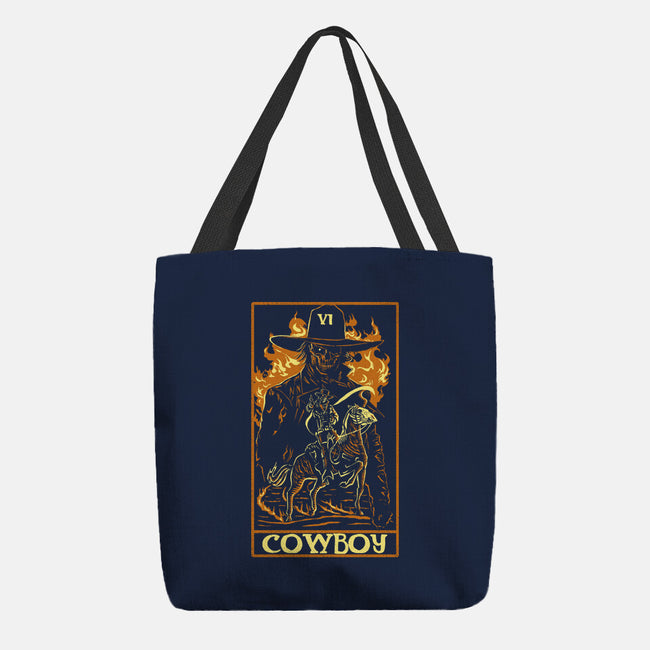 Cowboy Tarot Card-None-Basic Tote-Bag-naomori