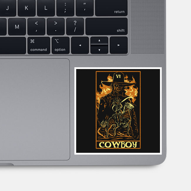 Cowboy Tarot Card-None-Glossy-Sticker-naomori