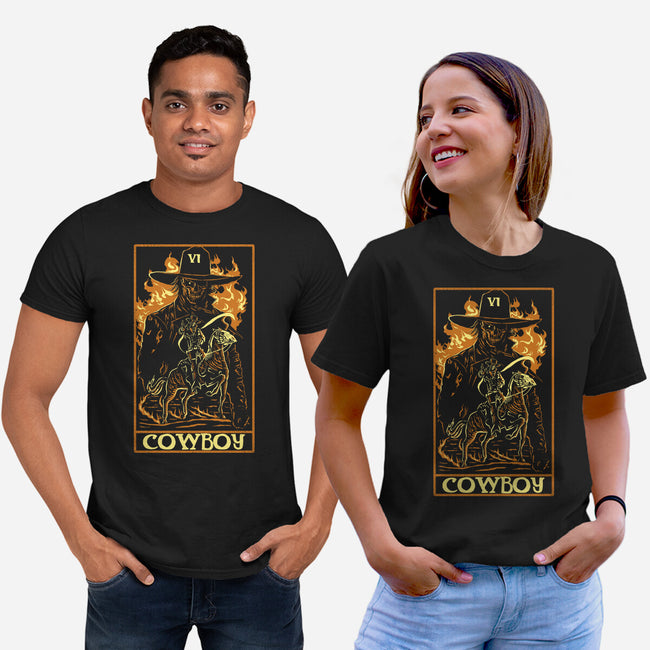 Cowboy Tarot Card-Unisex-Basic-Tee-naomori