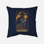 Cowboy Tarot Card-None-Removable Cover-Throw Pillow-naomori