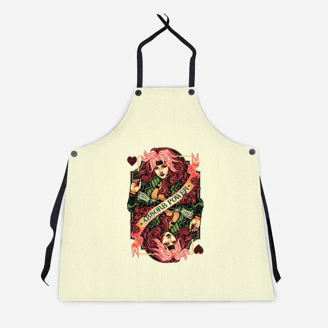 Absorb Power Card-Unisex-Kitchen-Apron-glitchygorilla