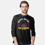 Astoria Oregon-Mens-Long Sleeved-Tee-rocketman_art