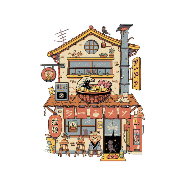 Ramen Neko House-None-Stretched-Canvas-vp021