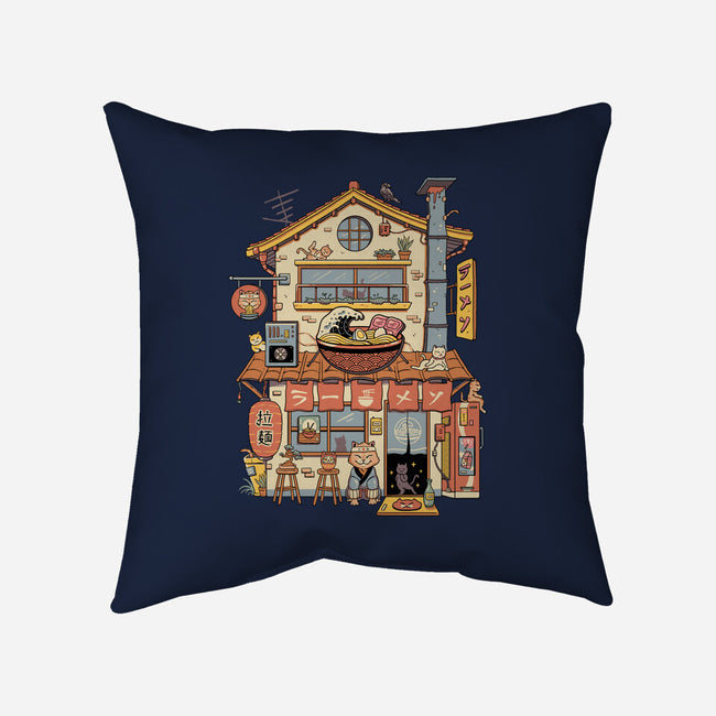 Ramen Neko House-None-Removable Cover-Throw Pillow-vp021