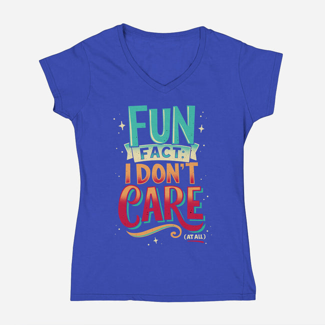 The Fun Fact-Womens-V-Neck-Tee-retrodivision