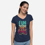 The Fun Fact-Womens-V-Neck-Tee-retrodivision