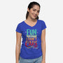 The Fun Fact-Womens-V-Neck-Tee-retrodivision