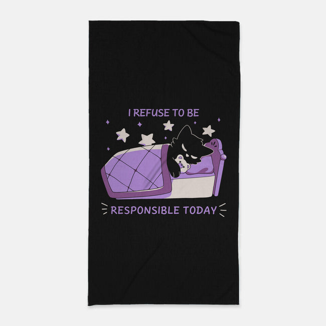 I Refuse To Be Responsible-None-Beach-Towel-yumie