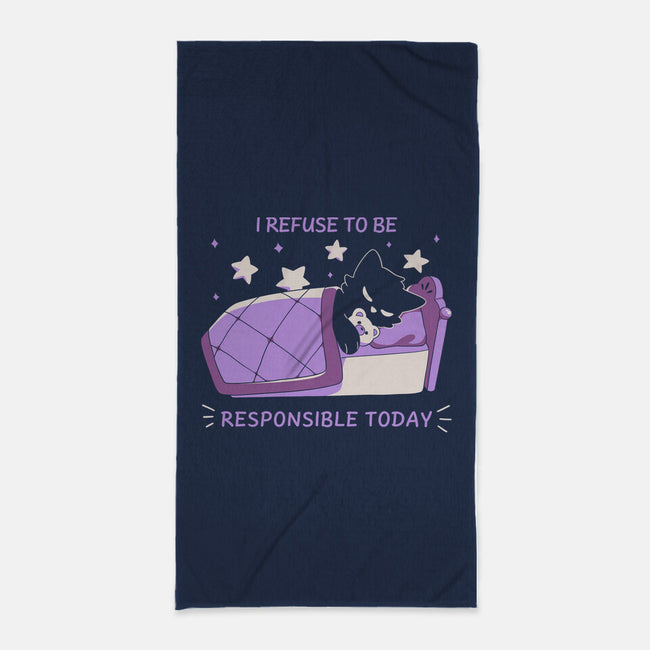 I Refuse To Be Responsible-None-Beach-Towel-yumie