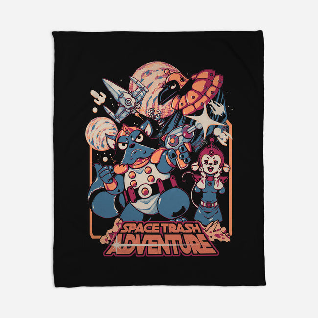 Space Trash Adventure-None-Fleece-Blanket-Estudio Horta