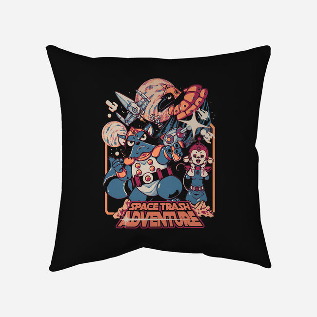 Space Trash Adventure-None-Removable Cover w Insert-Throw Pillow-Estudio Horta