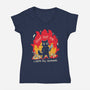 Dont Test Me-Womens-V-Neck-Tee-yumie