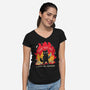 Dont Test Me-Womens-V-Neck-Tee-yumie