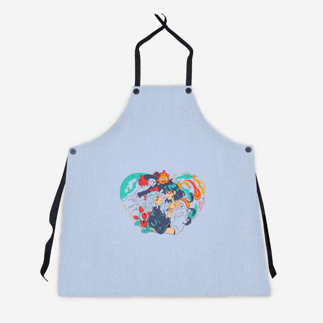 Moving Castle-Unisex-Kitchen-Apron-yumie