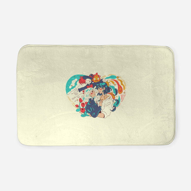 Moving Castle-None-Memory Foam-Bath Mat-yumie