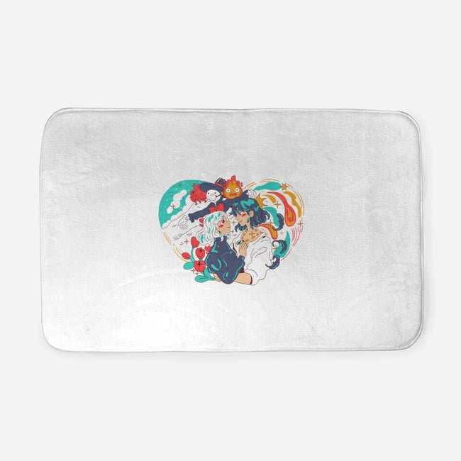 Moving Castle-None-Memory Foam-Bath Mat-yumie