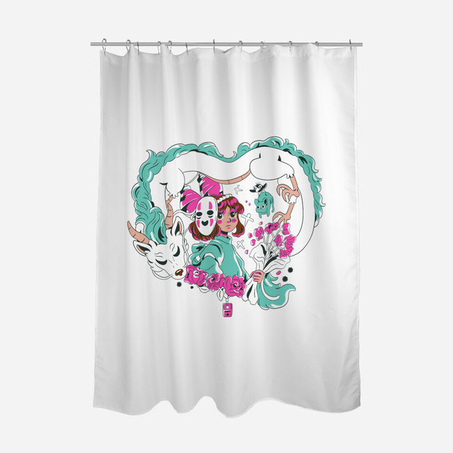 Nothing That Happens Is Ever Forgotten-None-Polyester-Shower Curtain-yumie