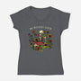 No Bothers Given-Womens-V-Neck-Tee-tobefonseca