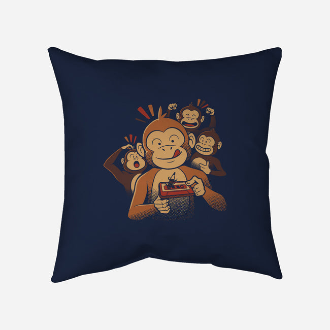 Monkey Business-None-Removable Cover-Throw Pillow-tobefonseca