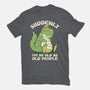 Old People Dinosaur-Mens-Heavyweight-Tee-tobefonseca