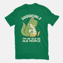 Old People Dinosaur-Mens-Basic-Tee-tobefonseca