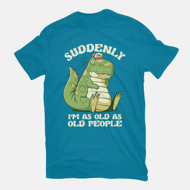 Old People Dinosaur-Unisex-Basic-Tee-tobefonseca